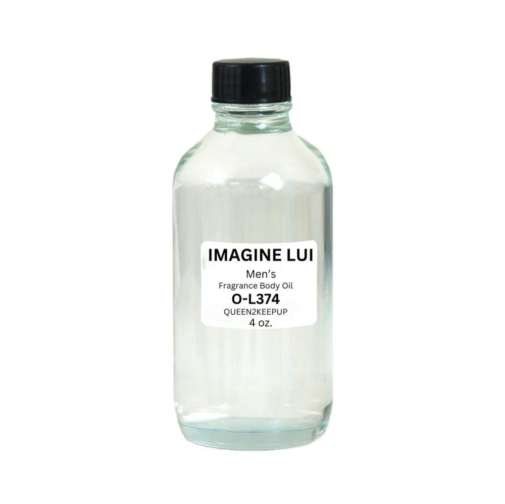 Imagine Lui (Men) Body Oil 4 oz Fragrance All Natural Scent